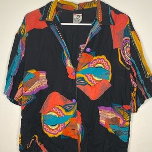 Colorful 80’s top💜